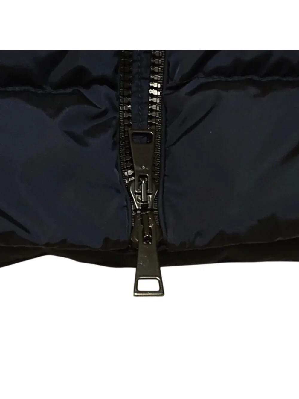 Moncler Khloe Down Coat Navy Fur Belt Included 4